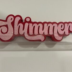 Shimmer Red and White Wall Decor